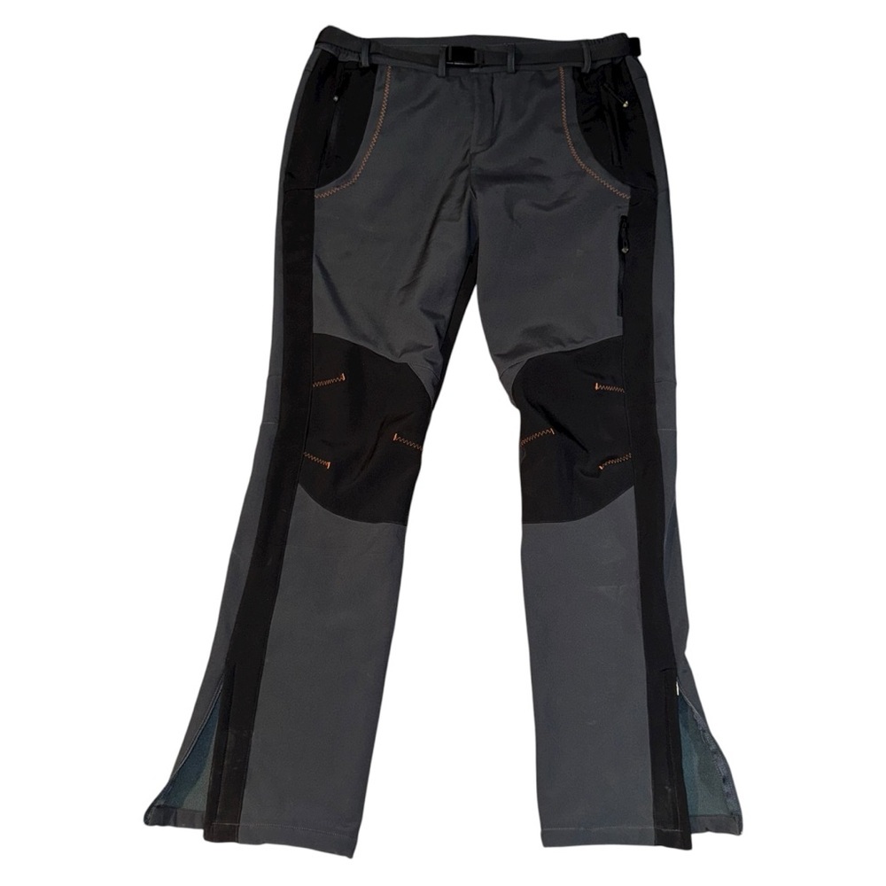 Bombshell Men’s Outdoor Softshell Hiking Pants Gray/Black 36x34